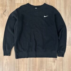 Nike Solo Swoosh Men's Fleece Crew Sweatshirt Black